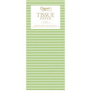 Mini Stripe Green Tissue Pkg 4 Sheets