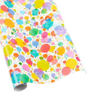 Balloons And Confetti Roll Wrap 30 Inch X 8Ft-2 Inch Core