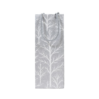 Winter Trees Silver Bottle Bag 5 X 3 1/2 X 13