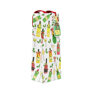 Tipsy And Toasty Bottle Bag 5 X 3 1/2 X 13