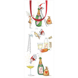 Santa Splash Wine & Bottle Gift Bag - 1 Each