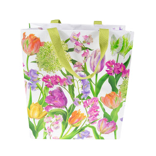 Spring Flower Show Large Gift Bag 10"L x 4.75"W x 11.75"H - includes 1 bag