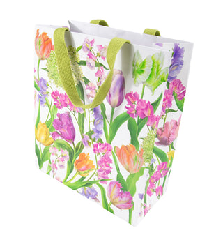 Spring Flower Show Large Gift Bag 10"L x 4.75"W x 11.75"H - includes 1 bag