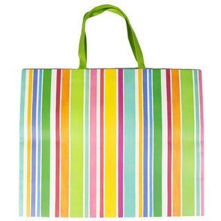 Cabana Stripe Bright Gift Bag Jumbo 20 X 16 X 8