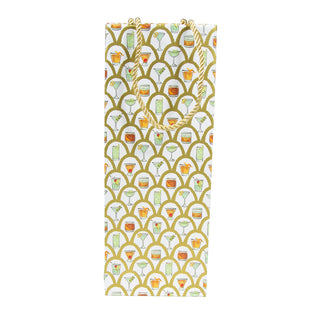 Deco Cocktails Bottle Bag 5 X 3 1/2 X 13