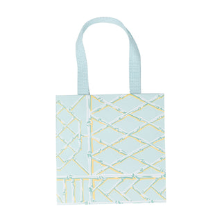 Bamboo Screen-Robin's Egg Gift Bag Sm Sq. 5 3/4X2 1/2 X 5 3/4