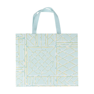 Bamboo Screen-Robin's Egg Gift Bag Lg 11 3/4 X 4 3/4 X 10