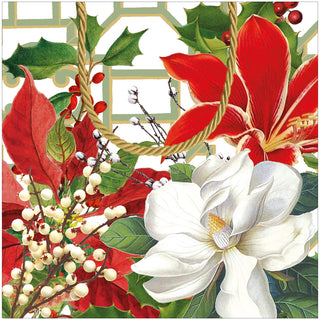 Christmas Garden Gift Bag Sm Sq. 5 3/4X2 1/2 X 5 3/4