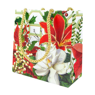 Christmas Garden Gift Bag Sm Sq. 5 3/4X2 1/2 X 5 3/4