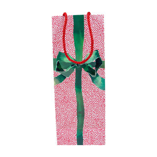 Tied With A Bow Bottle Bag 5 X 3 1/2 X 13