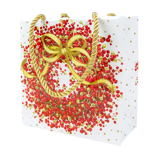 Pepperberry White Gift Bag Sm Sq. 5 3/4X2 1/2 X 5 3/4