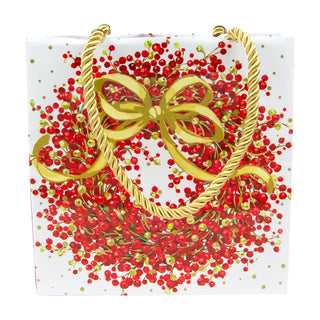 Pepperberry White Gift Bag Sm Sq. 5 3/4X2 1/2 X 5 3/4