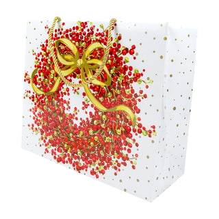 Pepperberry White Gift Bag Lg 11 3/4 X 4 3/4 X 10