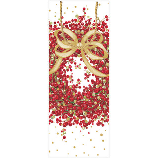 Pepperberry White Bottle Bag 5 X 3 1/2 X 13