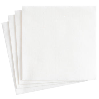 Paper Linen White Napkin Solid Airlaid Dinner-12 In
