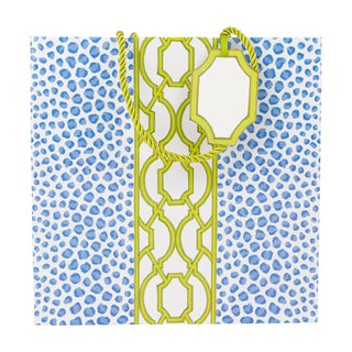 Knots And Spots Blue/Green Med Square Size 9-3/4 X 9-3/4 X 4