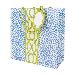 Knots And Spots Blue/Green Med Square Size 9-3/4 X 9-3/4 X 4