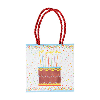 Birthday Cake Gift Bag Sm Sq. 5 3/4X2 1/2 X 5 3/4