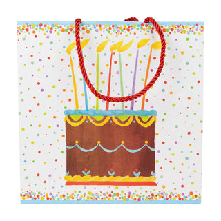 Birthday Cake Med Square Size 9-3/4 X 9-3/4 X 4