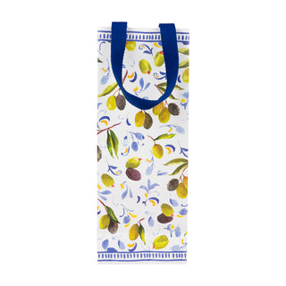 Mediterranean Blue Bottle Bag 5 X 3 1/2 X 13