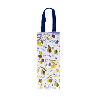 Mediterranean Blue Bottle Bag 5 X 3 1/2 X 13