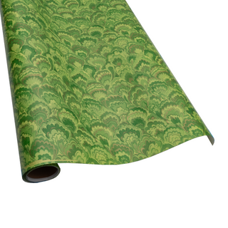 Marbled Ceramica Green & Gold Roll Wrap - includes 1 Roll Wrap