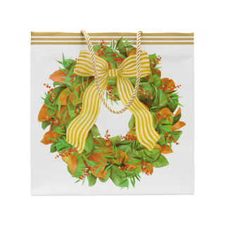 Magnolia Wreath Gift Bags - includes 1 Gift Bags