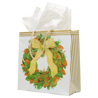 Magnolia Wreath Gift Bags - includes 1 Gift Bags