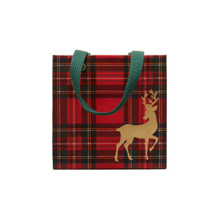 Royal Plaid Reindeer Gift Bags - includes 1 Gift Bags
