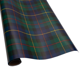 William Tartan Blue Roll Wrap - includes 1 Roll