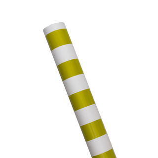 Awning Stripe Chartreuse & White Roll Wrap - includes 1 Roll Wrap