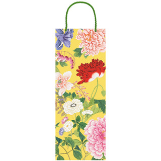 A Profusion Of Flowers 2 Yellow Bottle Bag 5"L x 3.5"W x 13"H - includes 1 bag