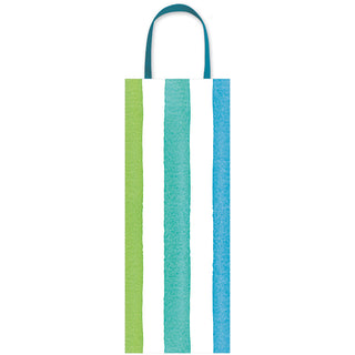 Cafe Stripe Cool Bottle Bag 5"L x 3.5"W x 13"H - includes 1 bag
