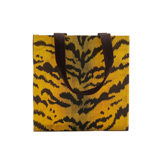 Tigre Golden Small Square Gift Bag - 5.75"L x 2.5" W x 5.75"H - includes 1 bag