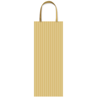 Shadow Stripe Gold Bottle Bag 5"L x 3.5"W x 13"H - includes 1 bag