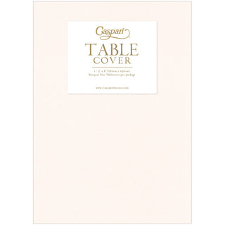 Paper Linen Ivory Solid Airlaid Tablecover 5.2'X8.2
