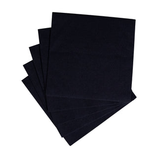 Paper Linen Black Napkin Solid Airlaid Cocktail-15 In