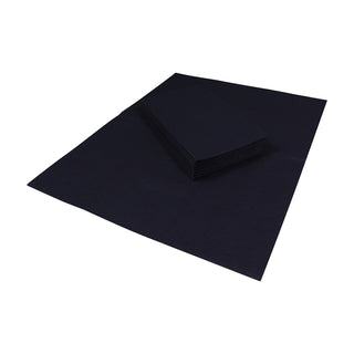Paper Linen Black Guest Towels Solid Airlaid - 12 In