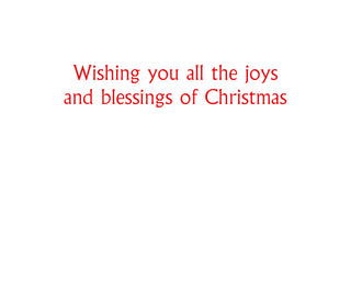 Virgin & Child with St. Ines English Language Holiday Cards - 5 cards & 5 envelopes