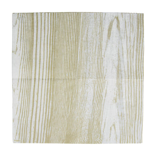 Faux Bois Birch-Paper Linen Napkin Airlaid Cocktail-15 In