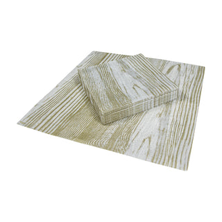 Faux Bois Birch-Paper Linen Napkin Airlaid Cocktail-15 In
