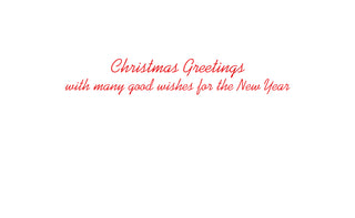Winter Walk Santa English Language Holiday Cards - 5 cards & 5 envelopes