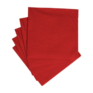 Paper Linen Red Napkin Solid Airlaid Cocktail-15 In