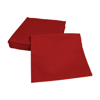 Paper Linen Red Napkin Solid Airlaid Cocktail-15 In