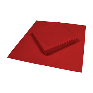 Paper Linen Red Napkin Solid Airlaid Cocktail-15 In