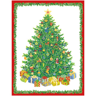 Christmas Tree Blank Classic Christmas Cards - includes 5 cards & envelopes