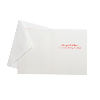 Santa Carrying Tree Classic Boxed Christmas Cards - includes 15 cards & envelopes