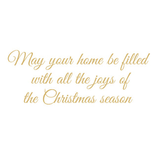 Golden Christmas Tree And Staircase Classic Boxed Christmas Cards - includes 15 cards & envelopes