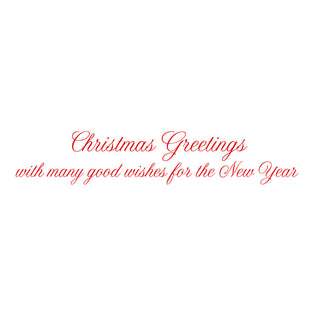 White Pine And Red Bow Wreath Classic Boxed Christmas Cards - includes 15 cards & envelopes