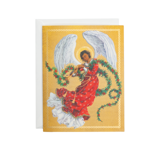 Angel With Garland Large Boxed Christmas Cards - includes 15 Boxed Christmas Cards